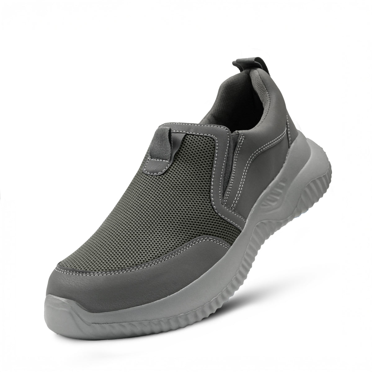 Grey Fly Knitted Running Sneakers NSK-0016