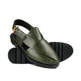 Regal Olive Green Peshawari Chappal DA05