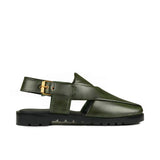 Regal Olive Green Peshawari Chappal DA05