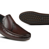 Modern Chestnut Brown Loafers LS93