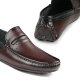 Stylish Perforated Loafers LS92