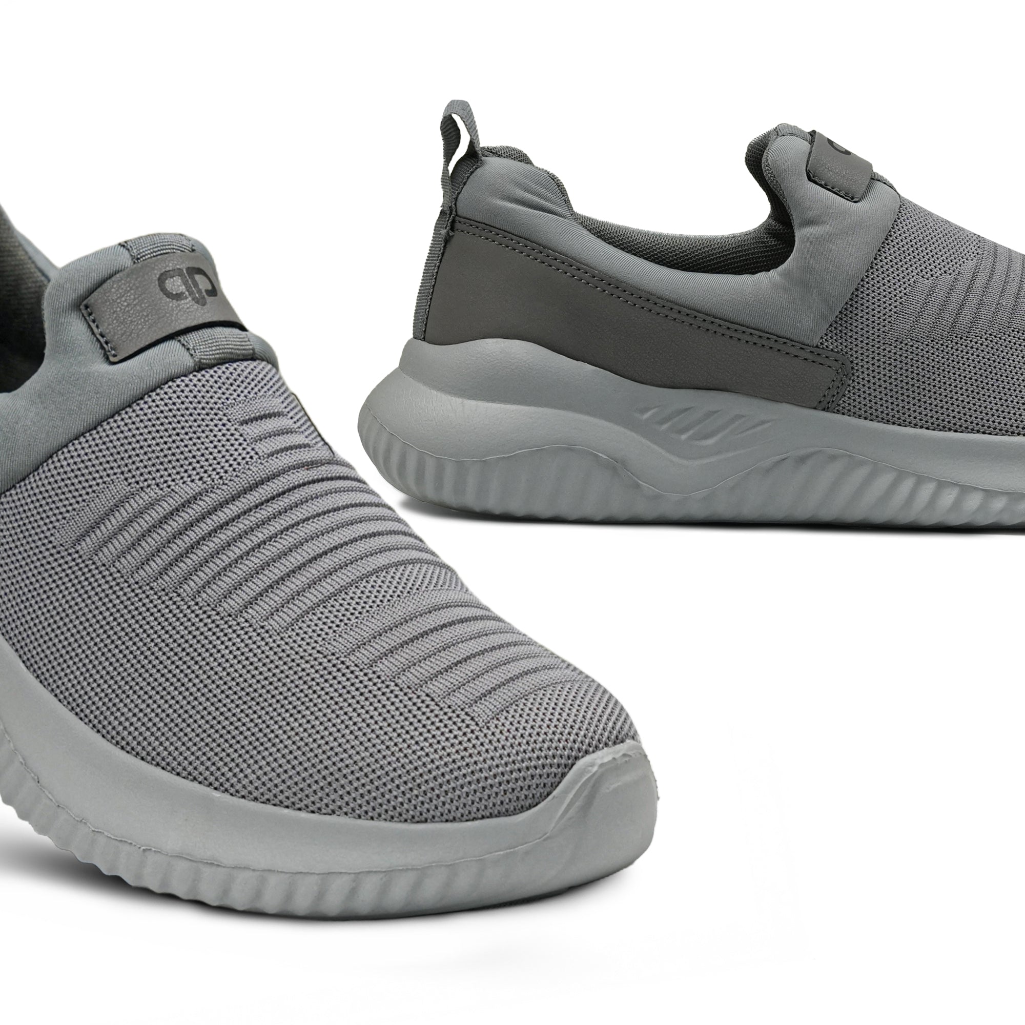 Gray Slip-On Athletic Sneakers RS12