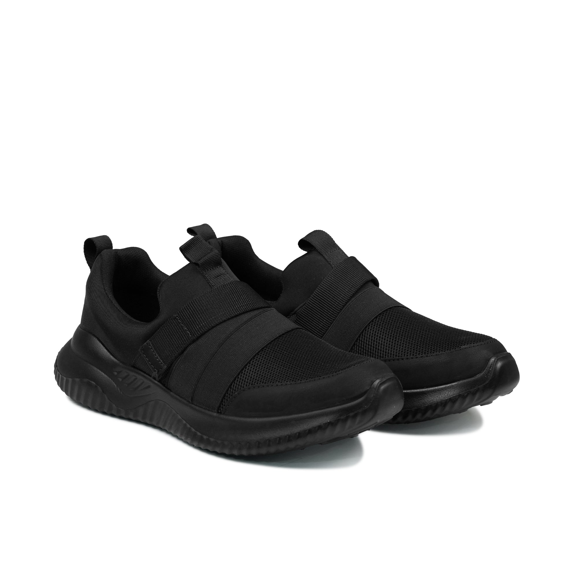 Sleek Black Slip-On Athletic Shoe RS07