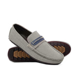 Grey Elegant Suede Loafer LA22