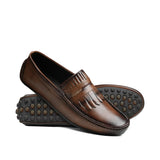 Elegant Fringe Brown Loafer LS96