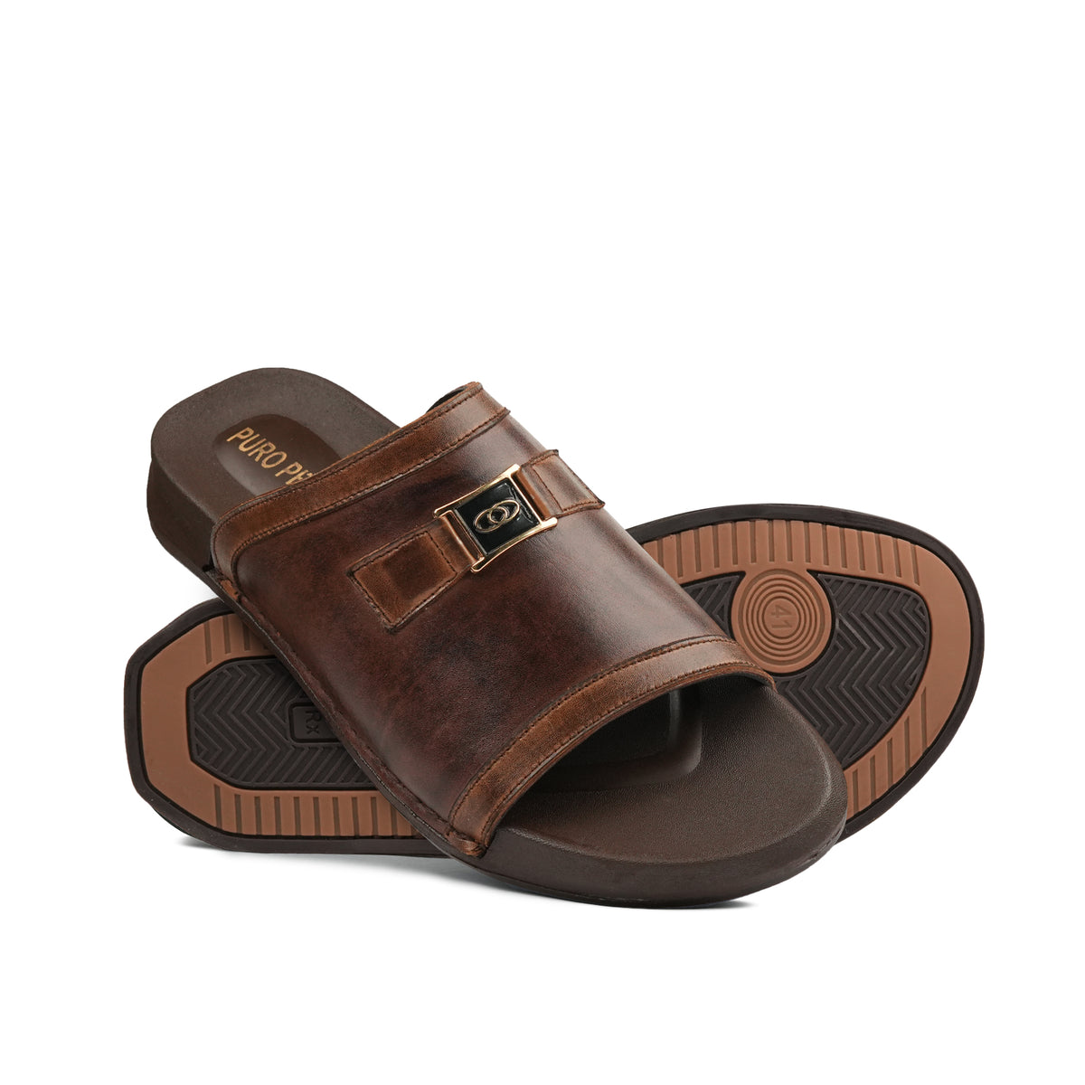 Classic Brown Formal Slippers SA61