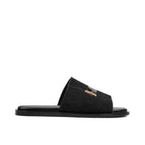 Black Suede Comfort Slippers SA67