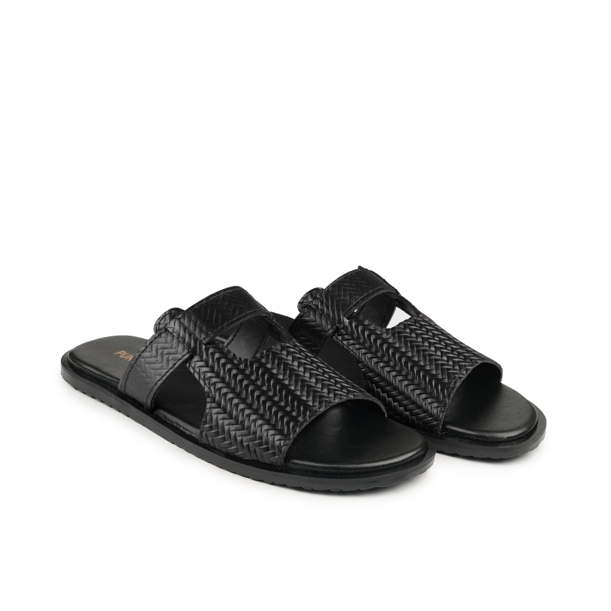 Charcoal black Slippers SA87