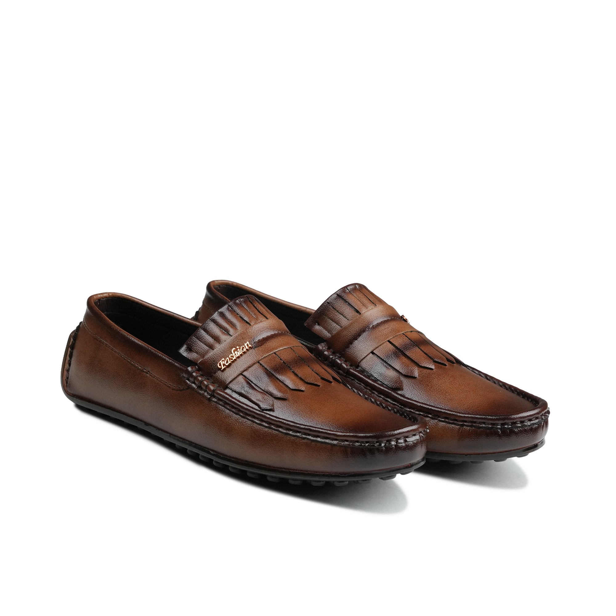 Elegant Fringe Brown Loafer LS96