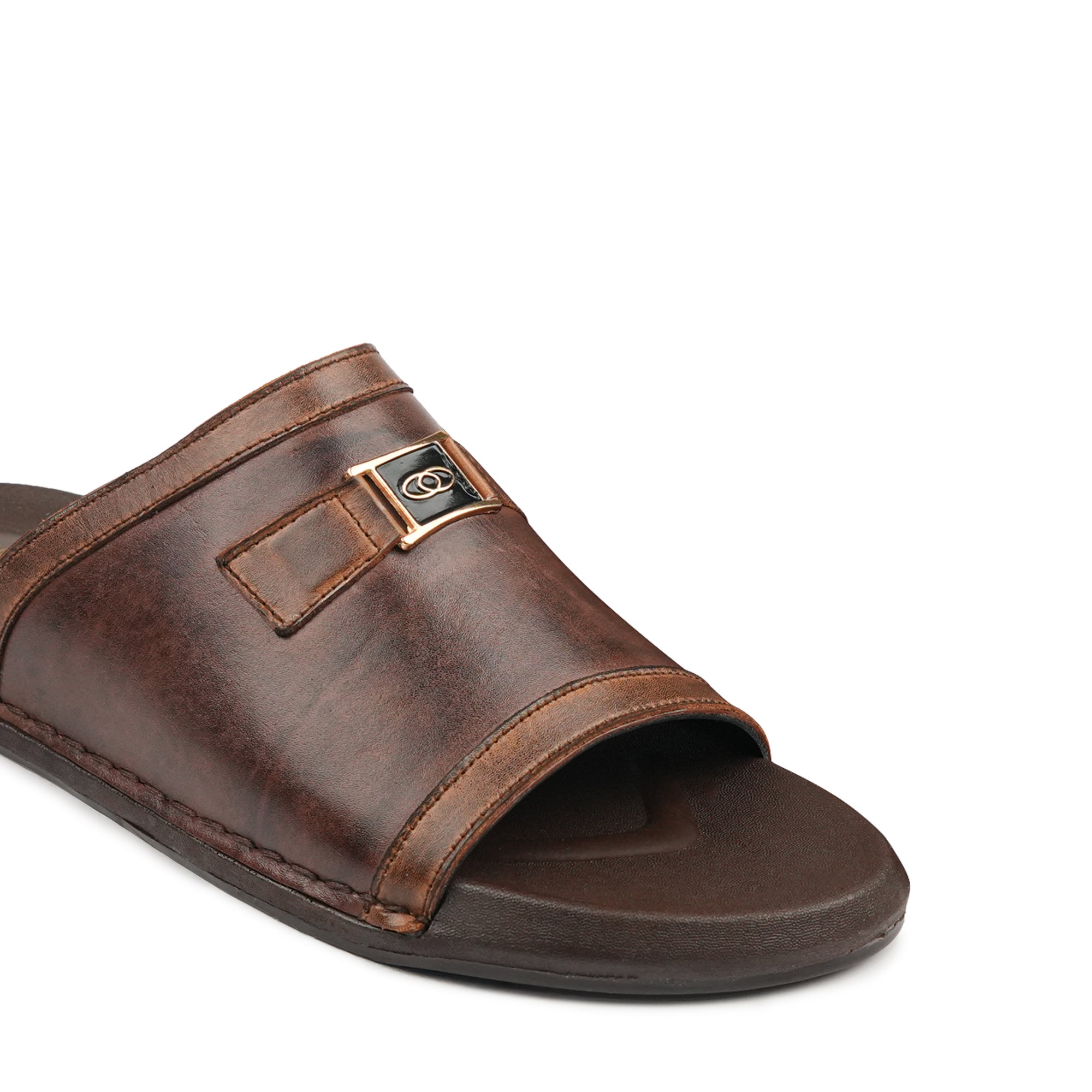 Classic Brown Formal Slippers SA61