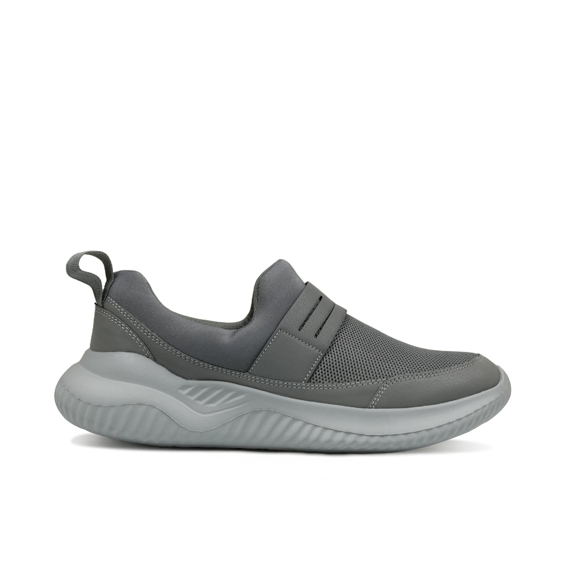 Sleek Grey Slip-On Athletic Shoe RS09