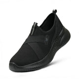 Sleek Black Slip-On Athletic Shoes RS15