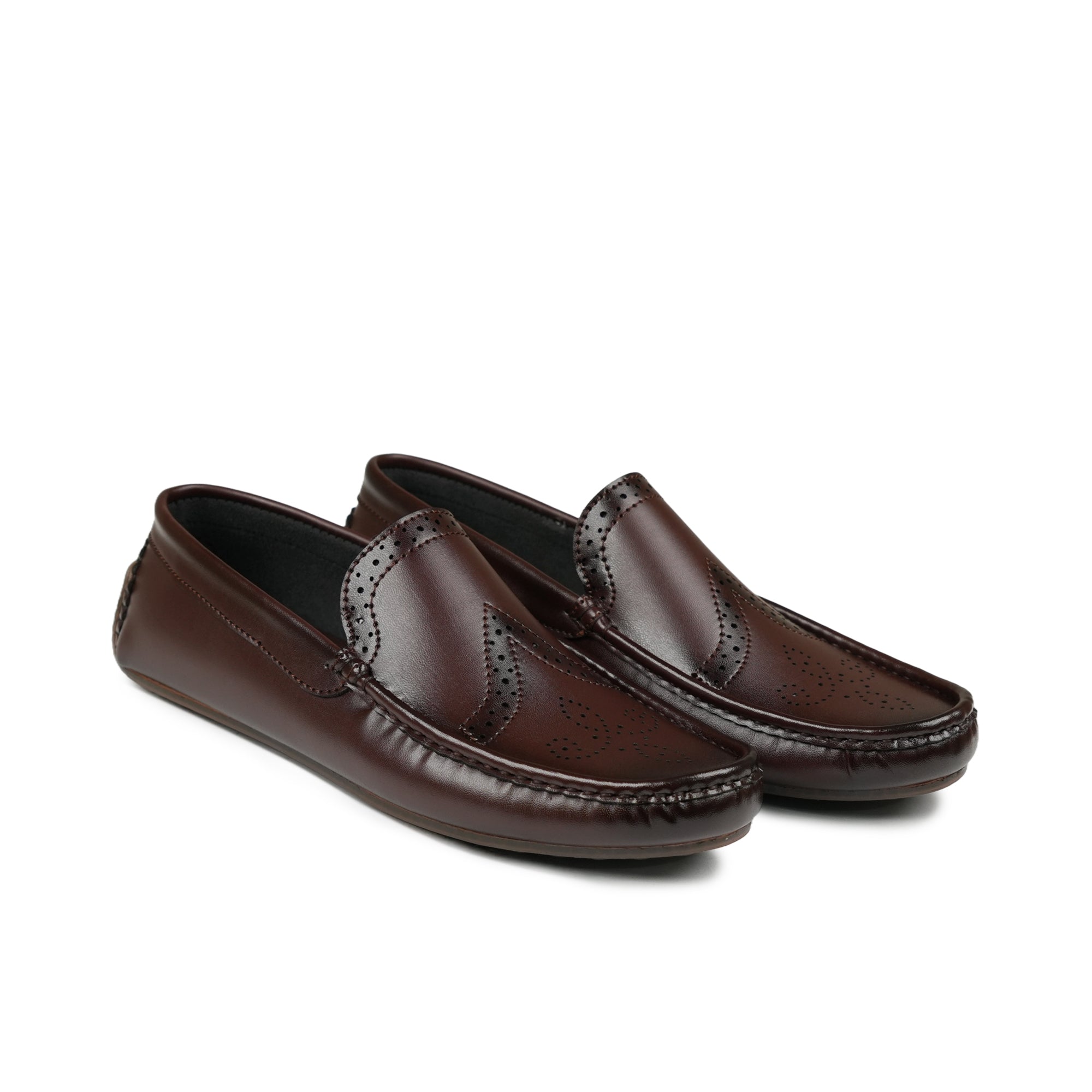 Modern Chestnut Brown Loafers LS93