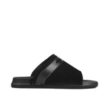 Luxe Black Suede Slipper SA83