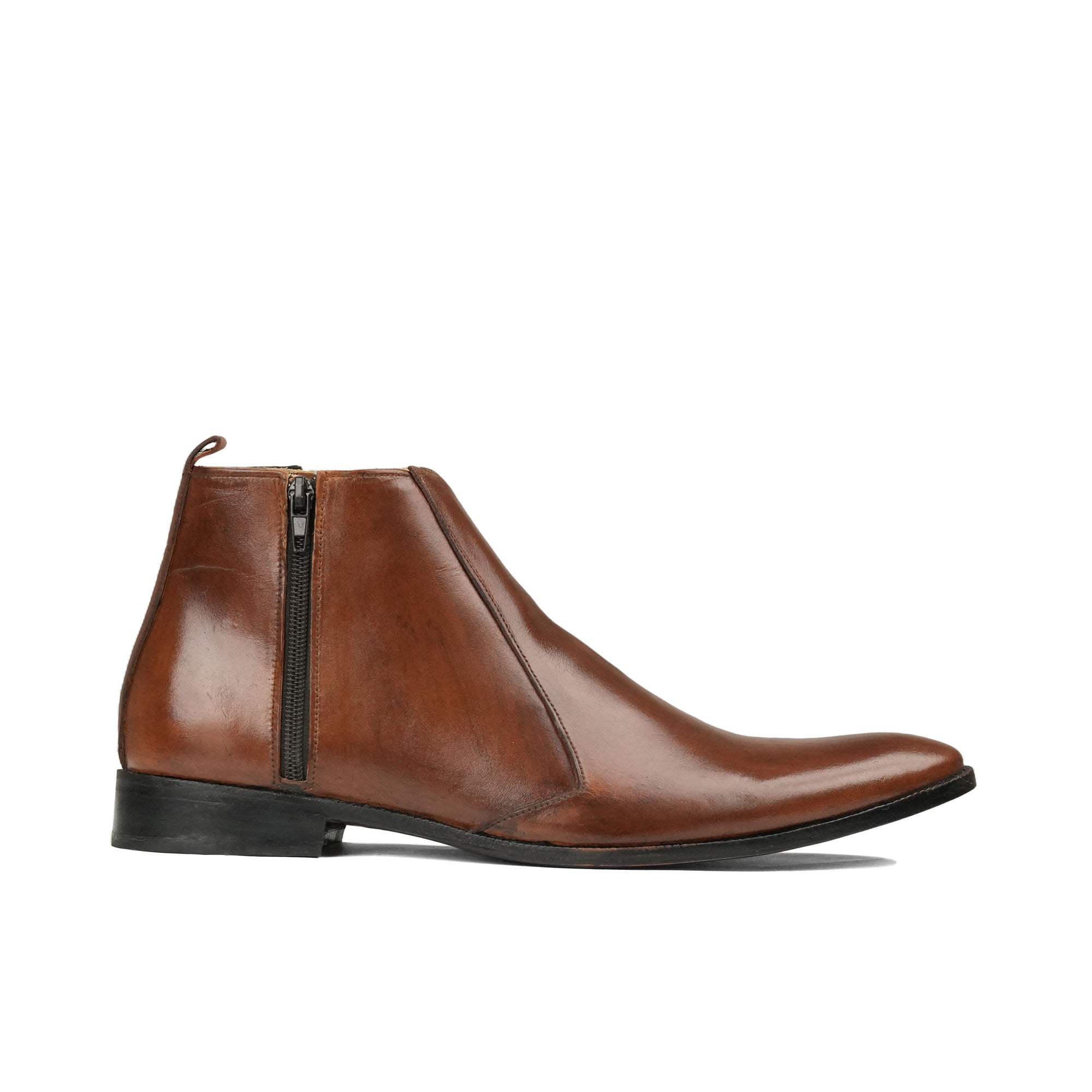 Brown Leather Chelsea Boot PS06