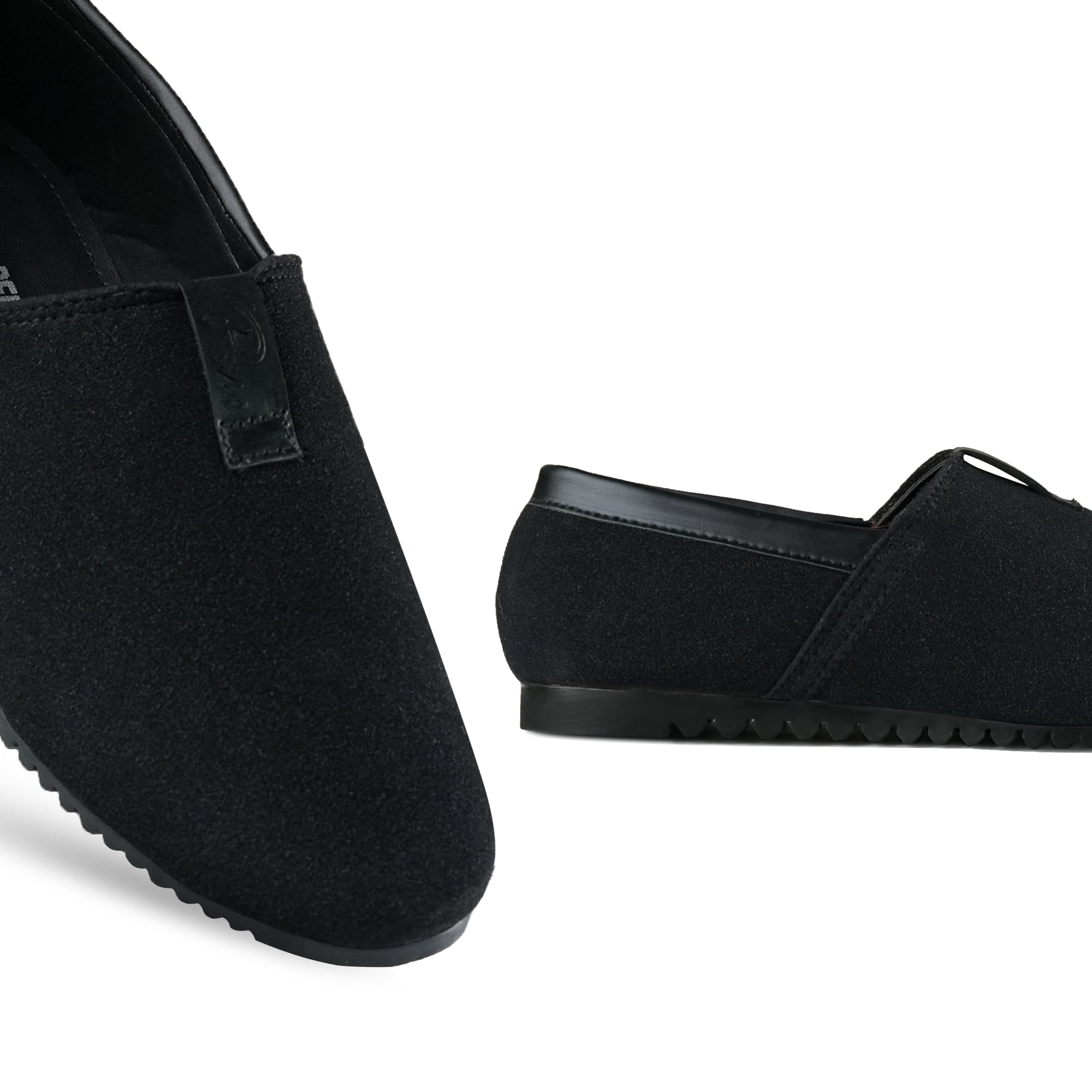 Minimalist Black Suede Shoes FA01