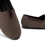 Brown Suede Slip-On Shoes FA03