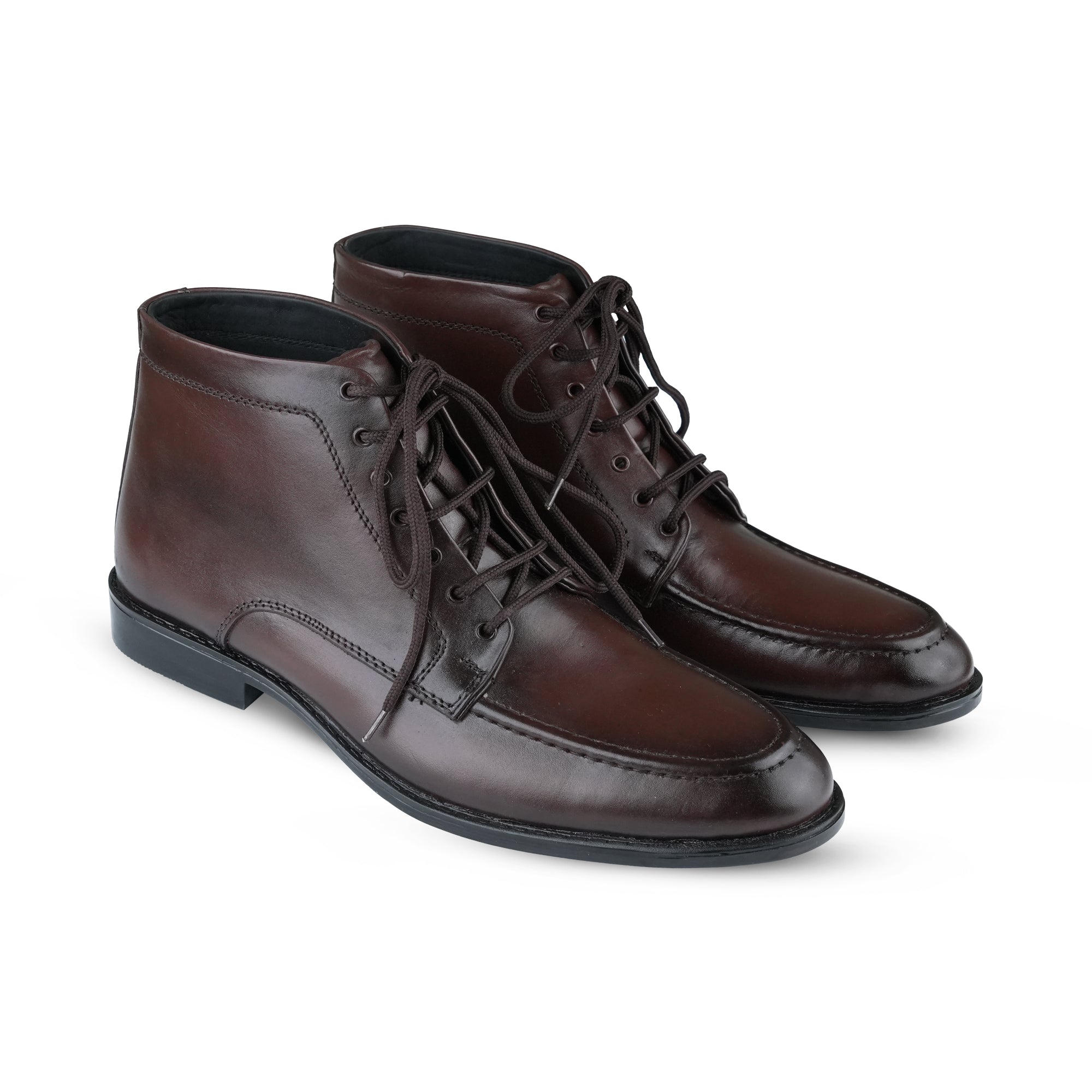 Classic Leather Lace-Up Ankle Boots PJ27