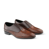 Snakeskin-Inspired Derby Shoes FJ10