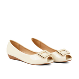 Beige Buckle Pumps WP08