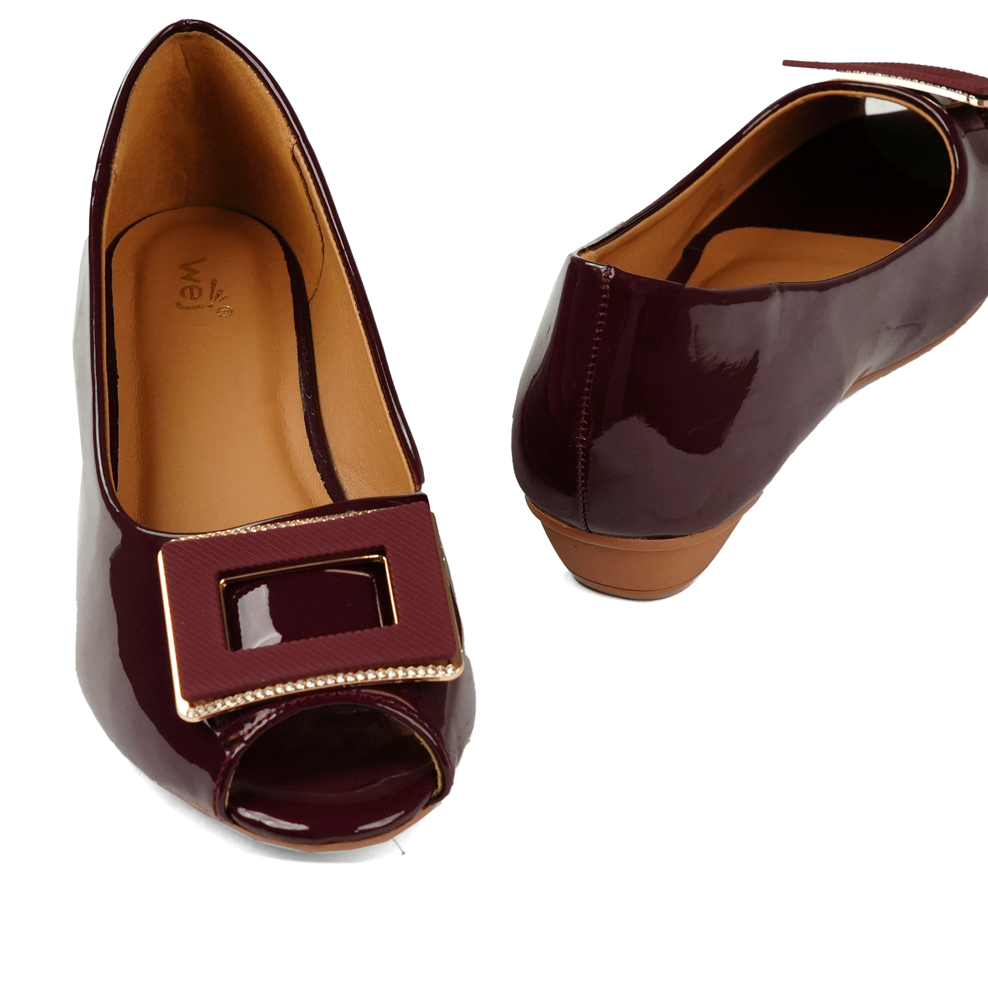 Wine Clasp Pumps WP09