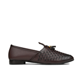 Brown Woven Tassel Cut Shoe FN03