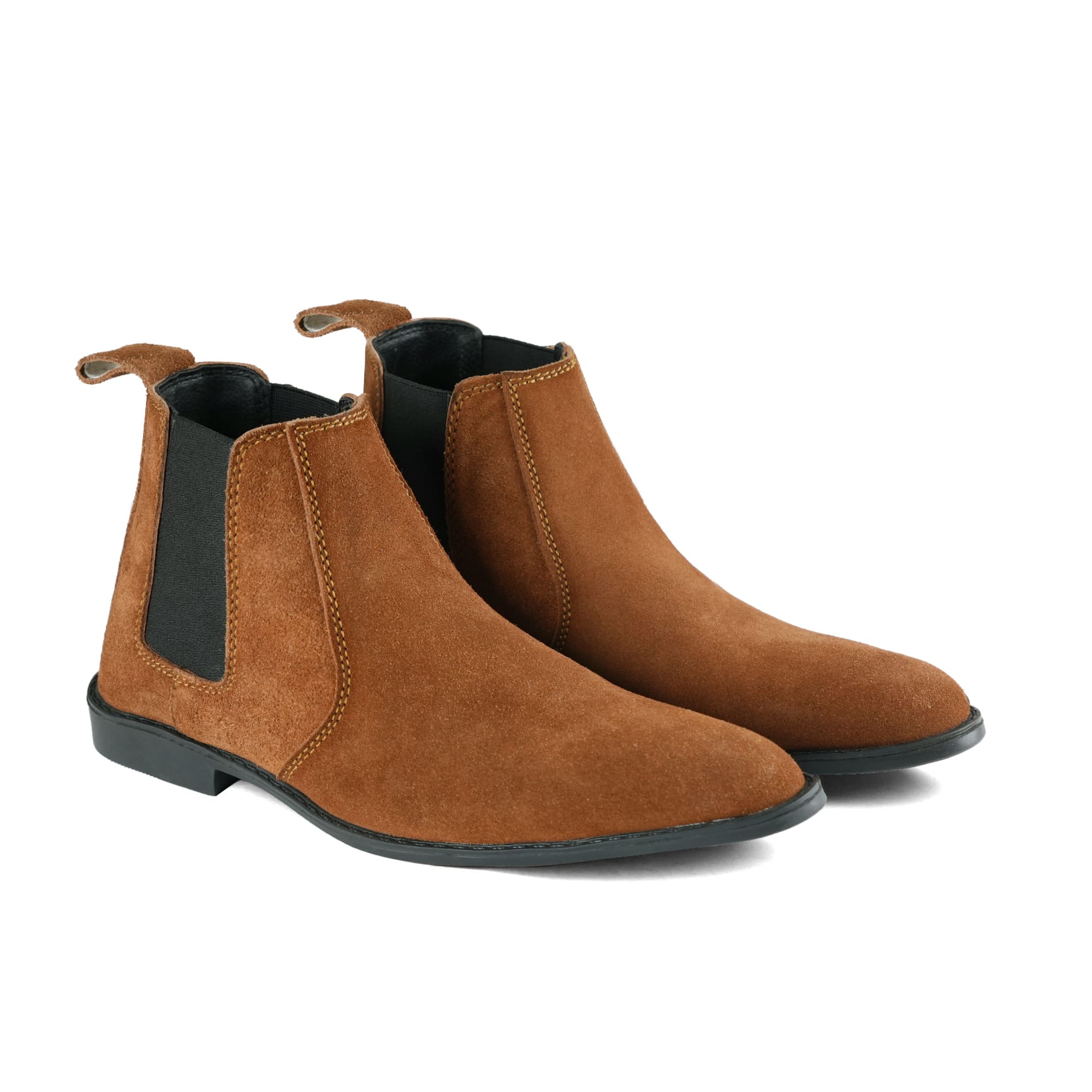 Premium Brown Suede Chelsea Boots PJ33