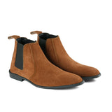 Premium Brown Suede Chelsea Boots PJ33