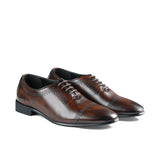 Refined Brown Leather Oxford Shoes FJ12