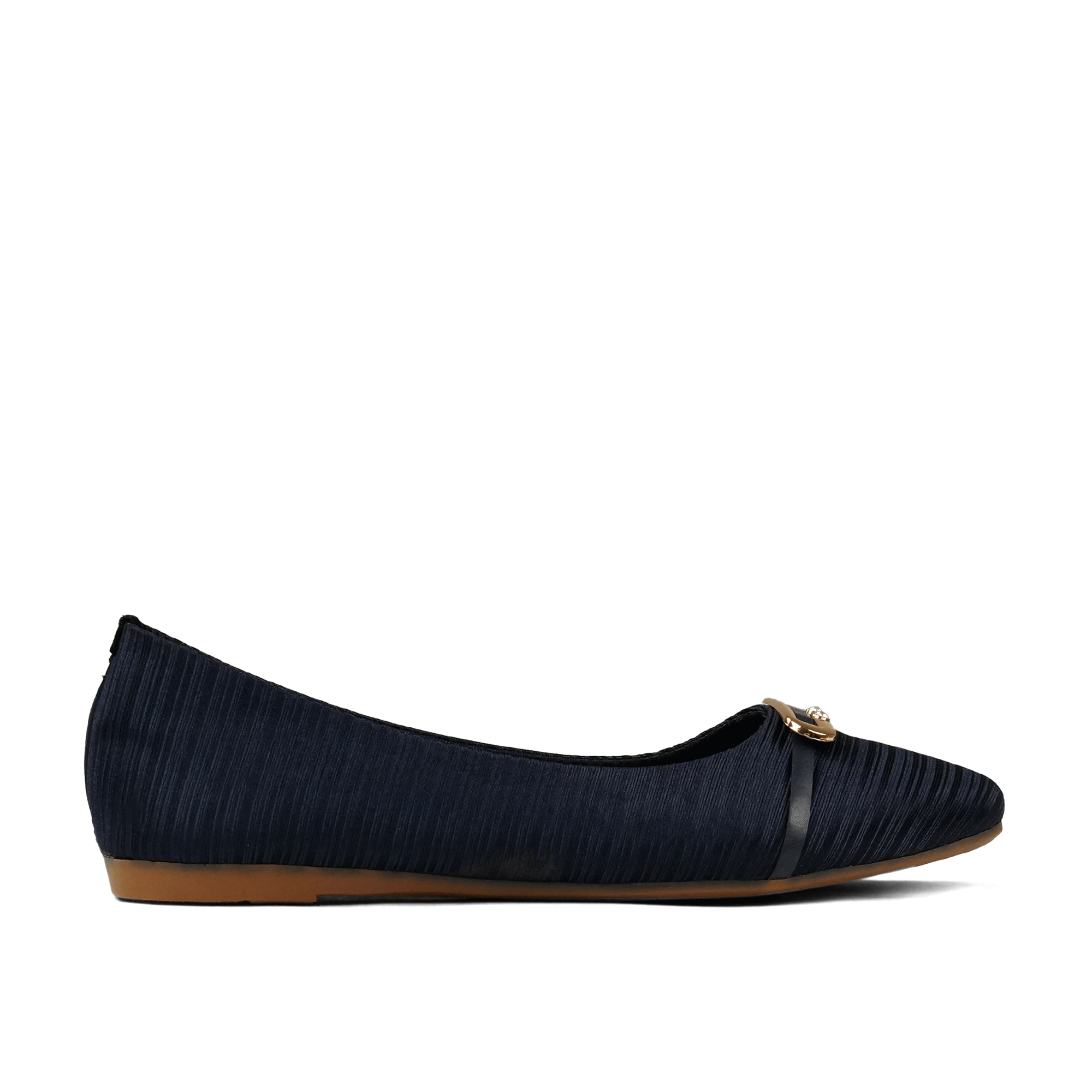 Navy Blue Pleated Pumps WP10