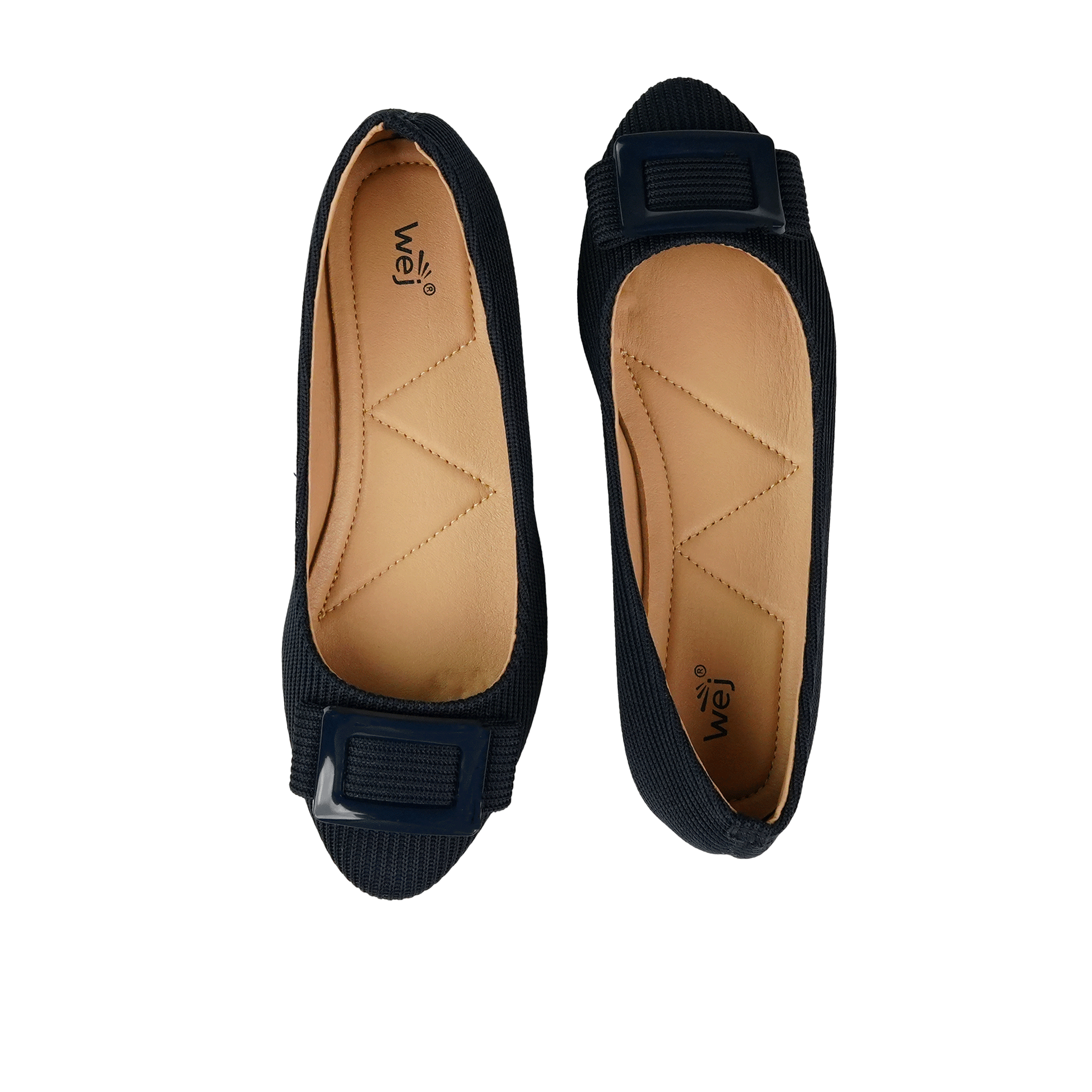 Navy Blue Buckle Pumps WP11