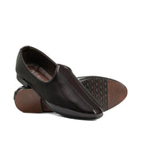 Brown Cut Patent Shoe FN01