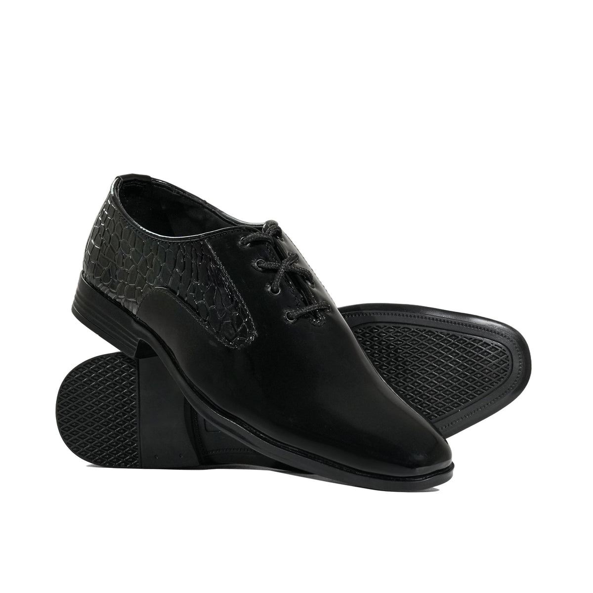 Black Patent Lace Shoe FJ08