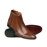 Brown Leather Chelsea Boot PS06