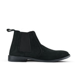 Luxe Black Suede Chelsea Boots PJ32