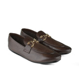 Sleek Brown Slip-On Shoes PA12