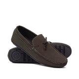 Men Suede Coffee Lace Loafer LOF6