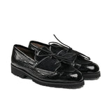Black Patent Laced Shoe PJ03