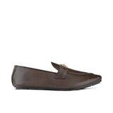 Sleek Brown Slip-On Shoes PA12