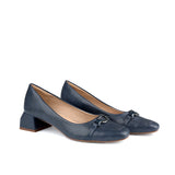 Classic Navy Block Heels WH14