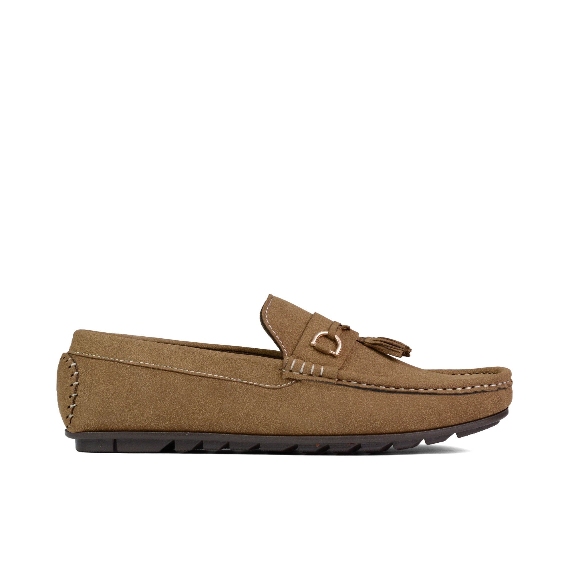 Tan Suede Tassel Loafer LS89