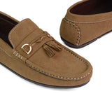 Tan Suede Tassel Loafer LS89