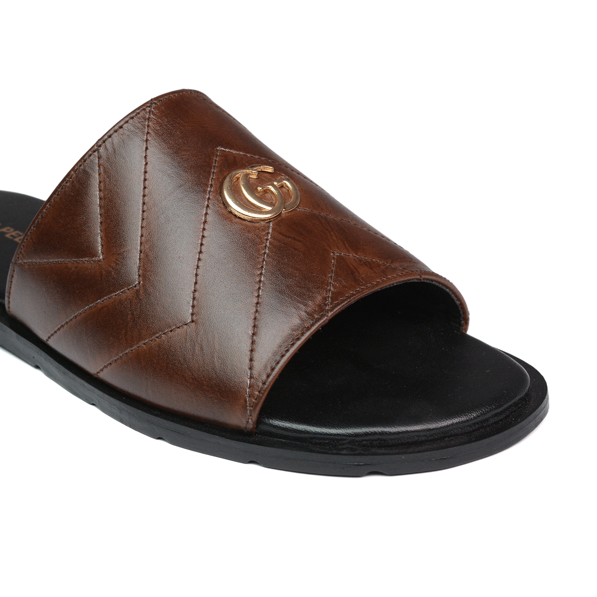 Brown GG Charm Slipper SA42