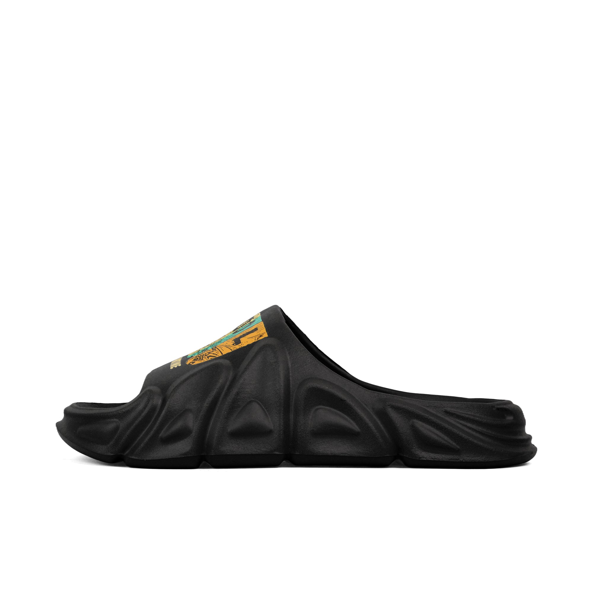 Black Artful Slide Slipper