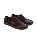 Elegant Brown Patent Loafer LS07