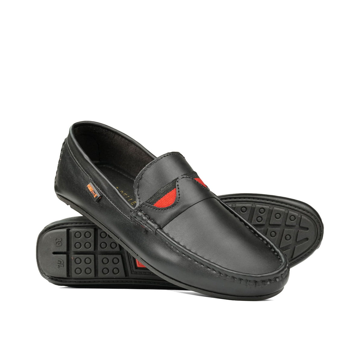 Black Red Eyes Loafer LA08