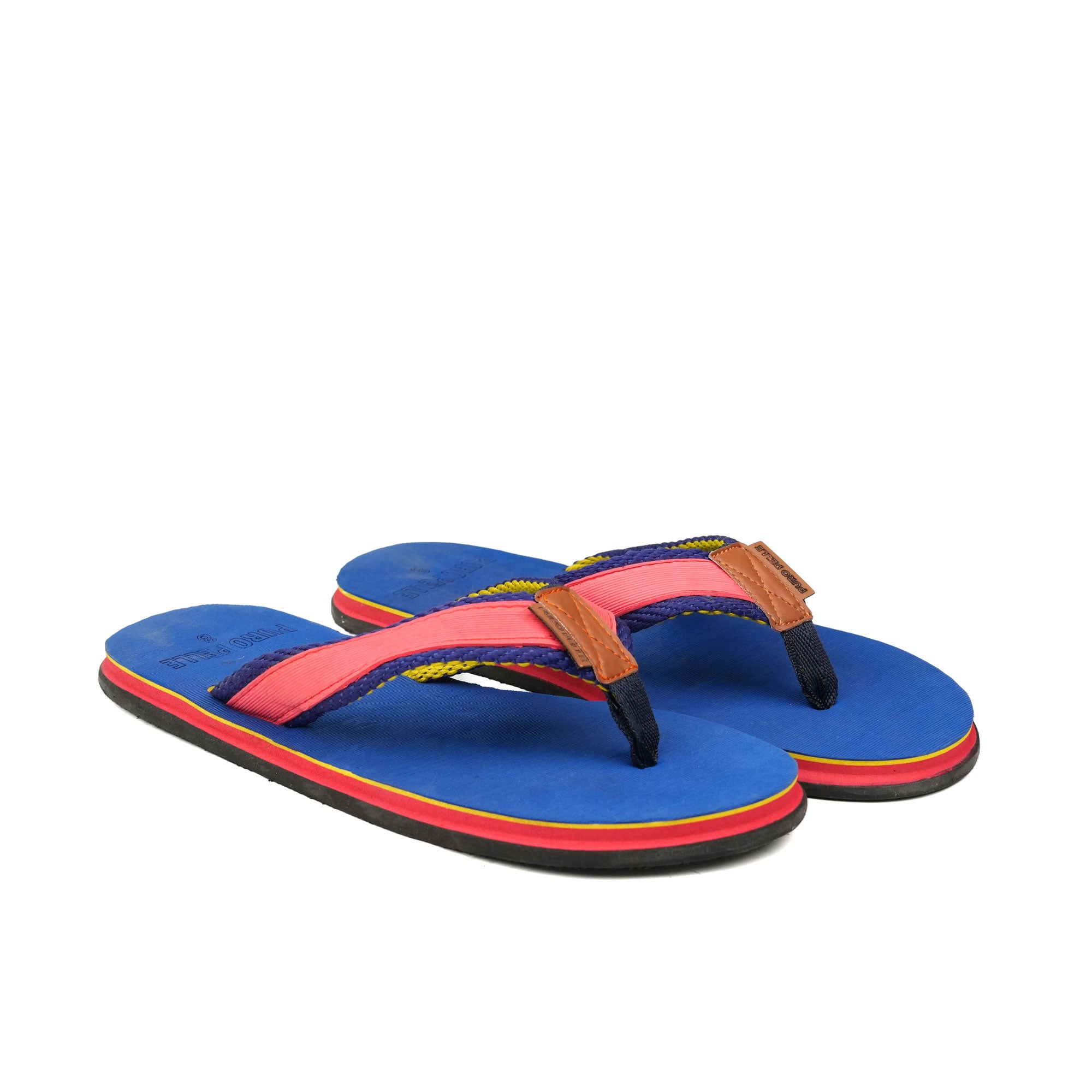 Men Slippers Flip Flop Comfortable Blue X1