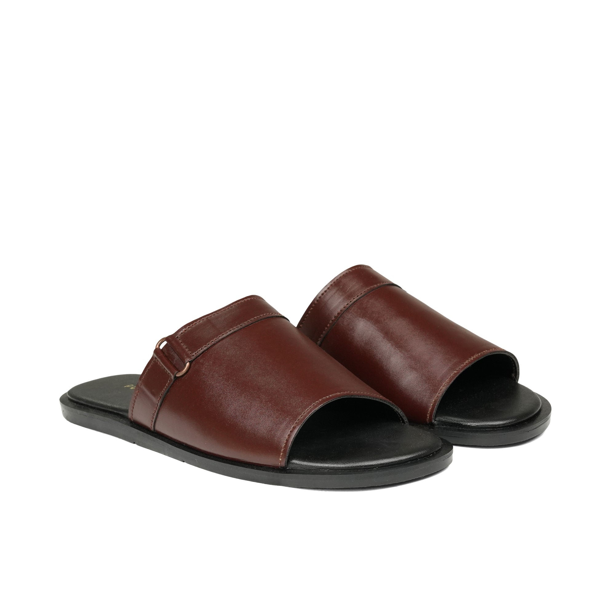 Brown Leather Slipper SA17