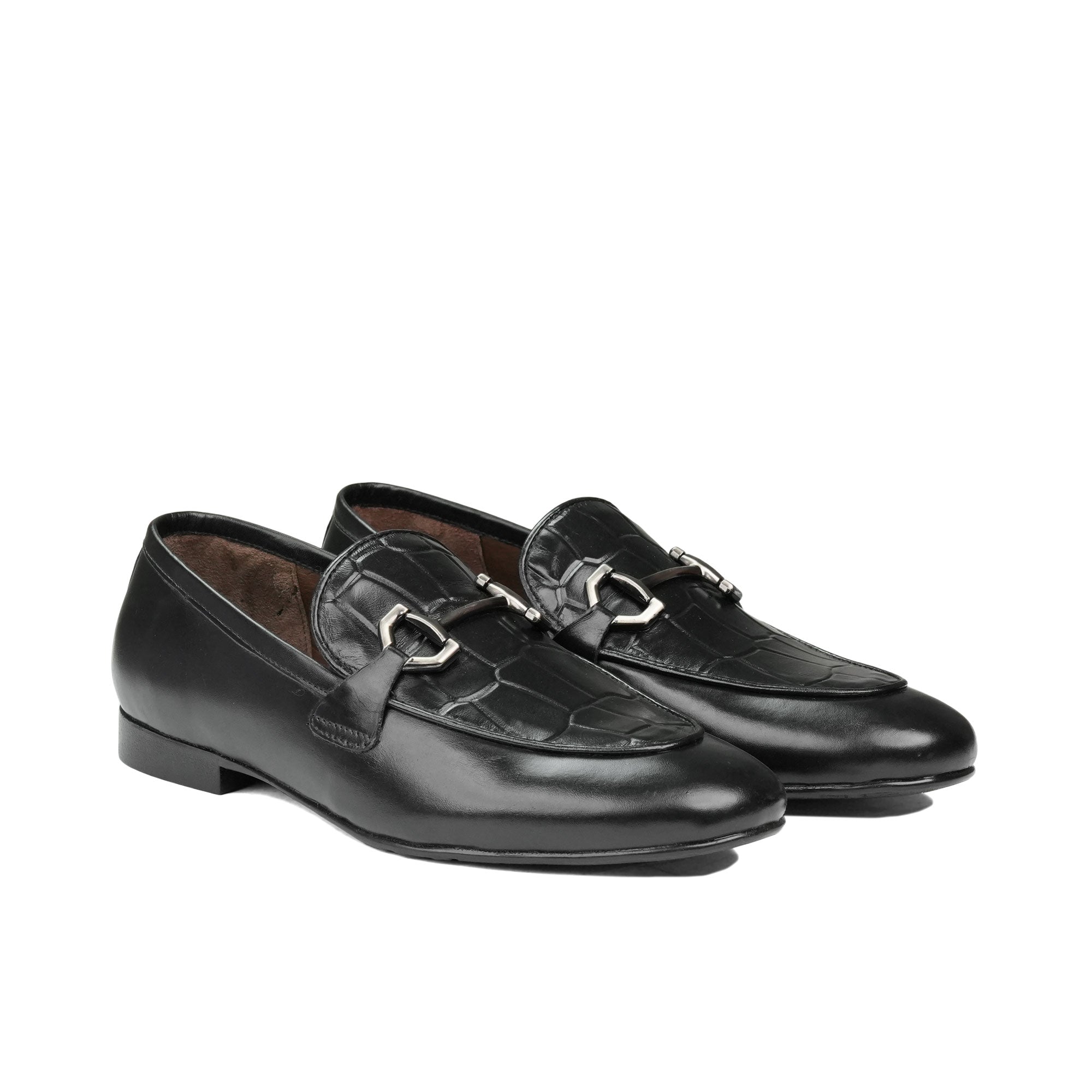 Black Croc Shoe PJ17