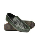 Green Woven Loafer LS42